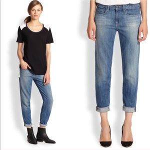 Vince Mason Relaxed Rolled Light Wash Jeans